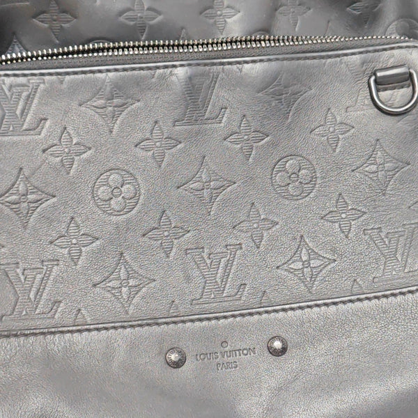 RACER Monogram Calfskin Black