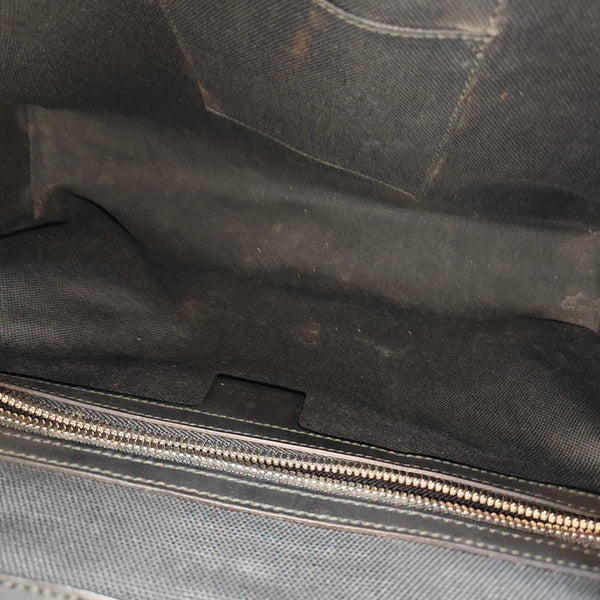 Monogram Coated Canvas Shoulder Bag Black