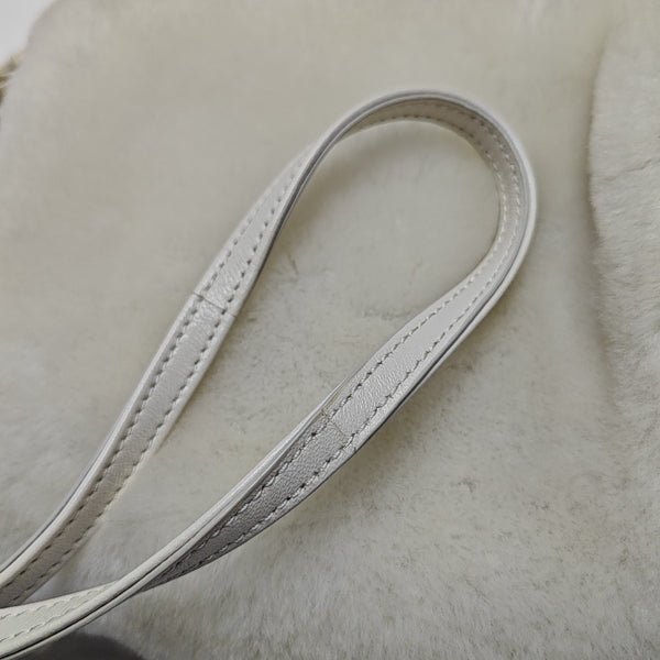 Fabric Shoulder Bag White