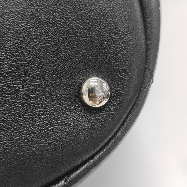Quilted Calfskin Bucket Bag Black