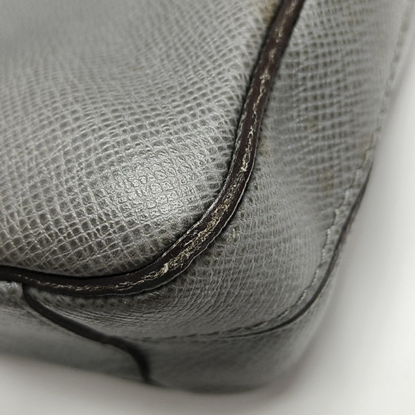 Calfskin Top Handle Bag Gray