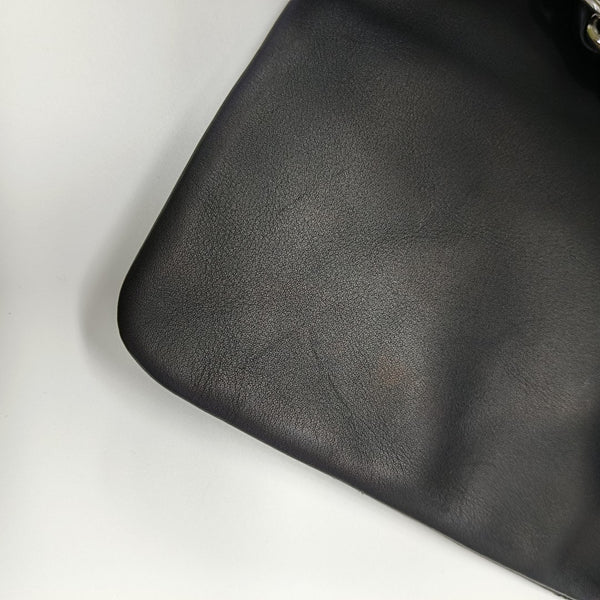 Quilted Calfskin Shoulder Bag Black
