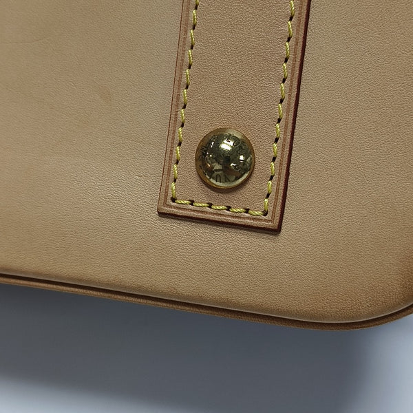 ALMA BB Monogram Coated Canvas Brown