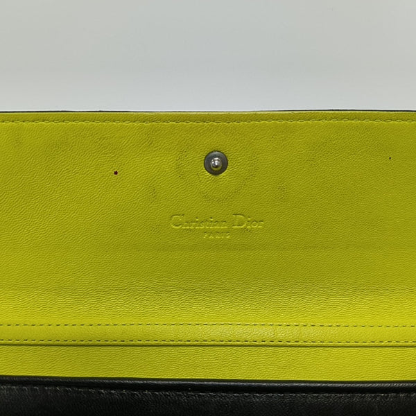 Lady Dior Small Cannage Lambskin Black Wallet