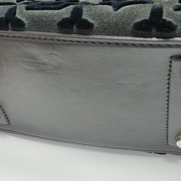 DEAUVILLE Monogram Suede Gray