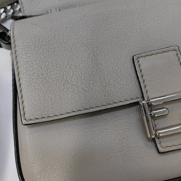 Calfskin Shoulder Bag Gray