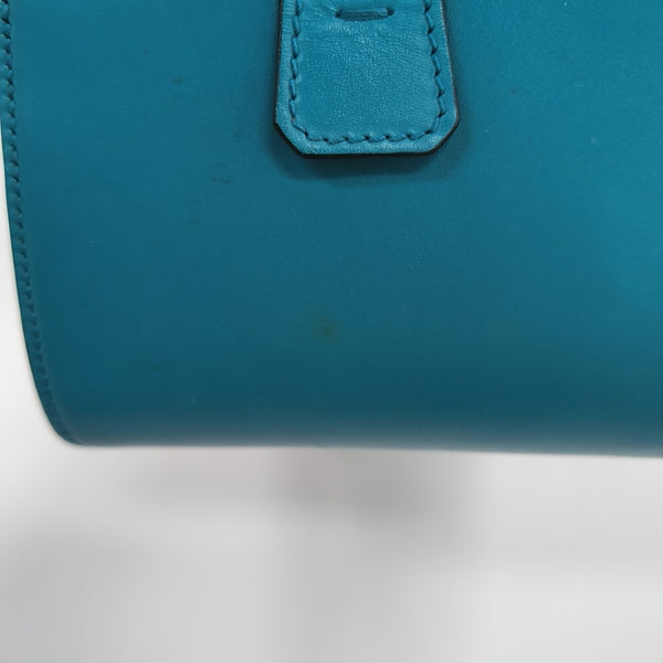 Quilted Calfskin Shoulder Bag Blue