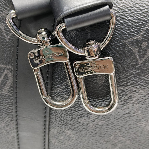 KEEPALL 45 Monogram Coated Canvas Black