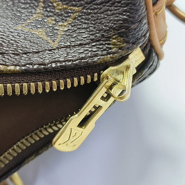 SPEEDY 30 Monogram Coated Canvas Brown