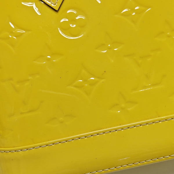 ALMA BB Monogram Patent Leather Yellow