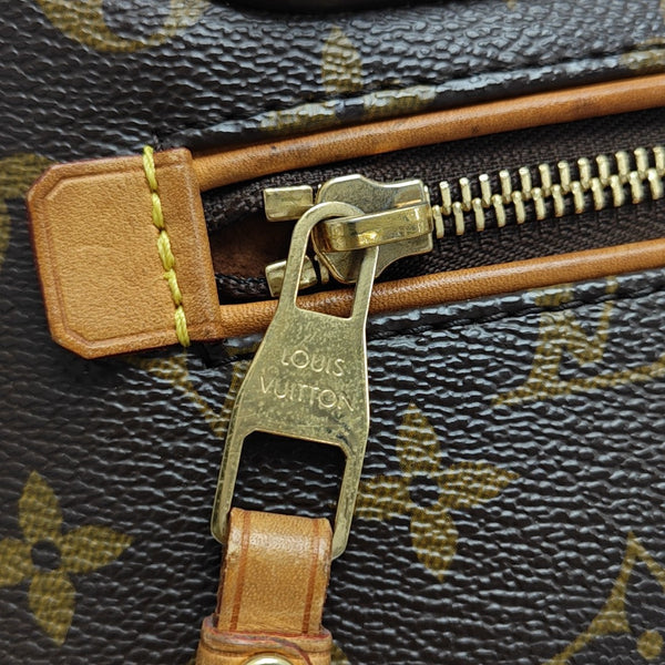 OLYMPE MM Monogram Coated Canvas Brown
