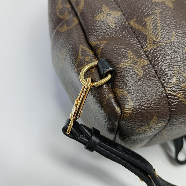 PALM SPRINGS Mini Monogram Coated Canvas Brown