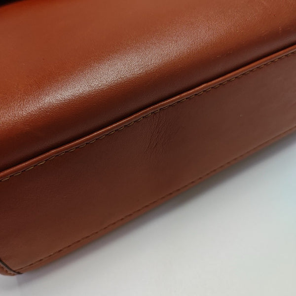 Calfskin Shoulder Bag Brown