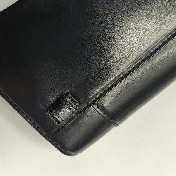 Hourglass Wallet On Chain Mini Calfskin Black