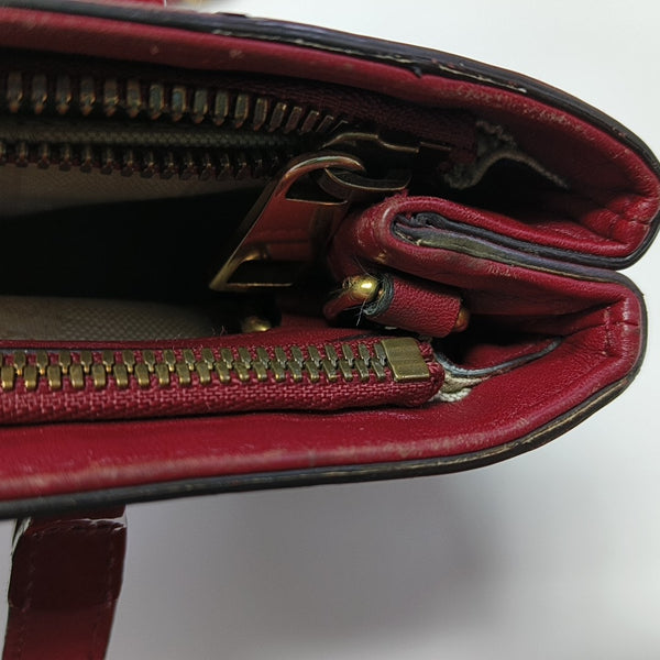 Bright Bit Patent Leather Red