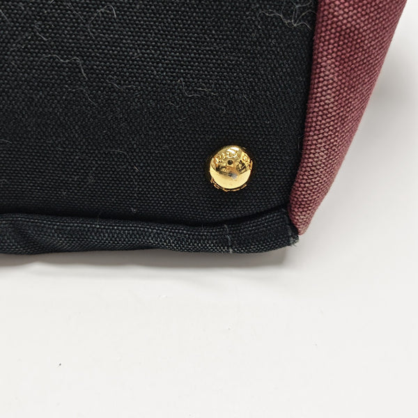 Canvas Top Handle Bag Black