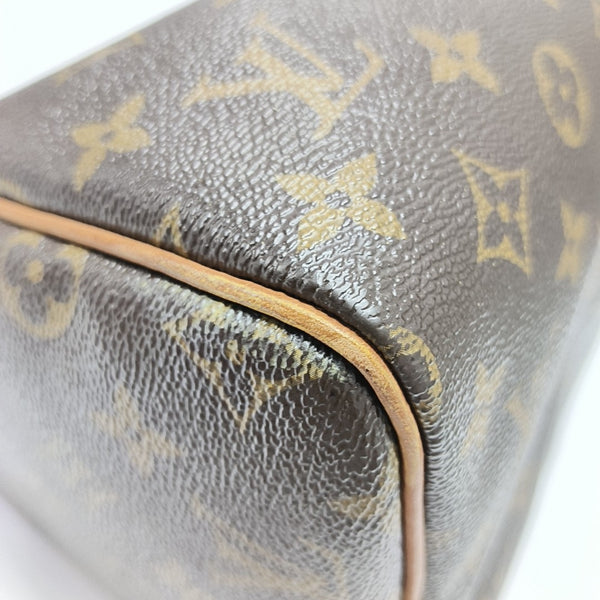 SPEEDY 30 Monogram Coated Canvas Brown