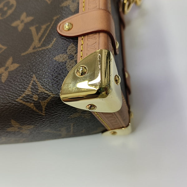 SIDE TRUNK MM Monogram Coated Canvas Brown