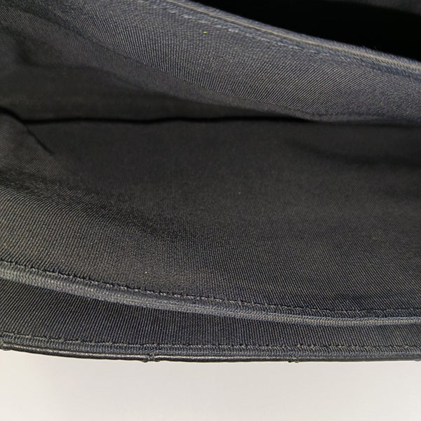 Quilted Lambskin Top Handle Bag Black