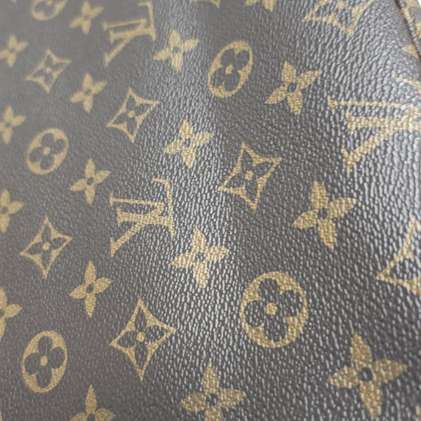 NEVERFULL MM Monogram Coated Canvas Brown