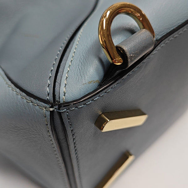 Puzzle Medium Calfskin Blue