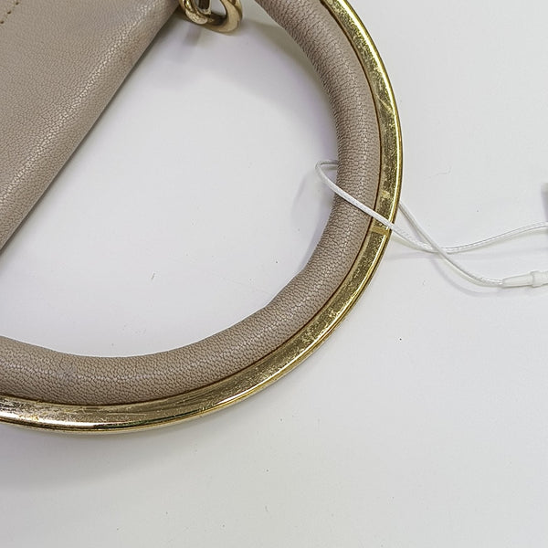 Calfskin Shoulder Bag Beige