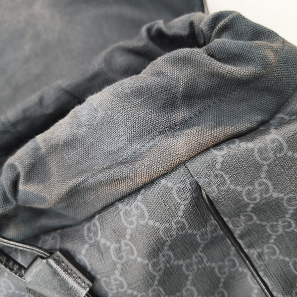 Retro Medium Monogram Coated Canvas Black
