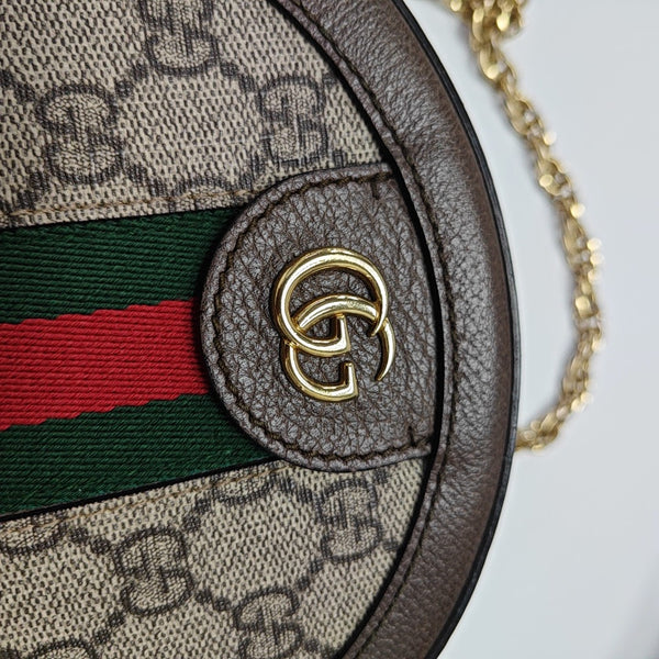 Ophidia Mini Monogram Coated Canvas Beige