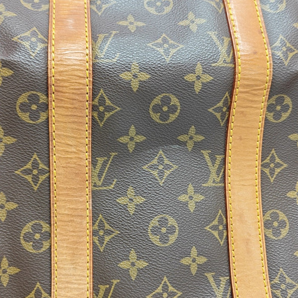 KEEPALL 45 Monogram Coated Canvas Brown