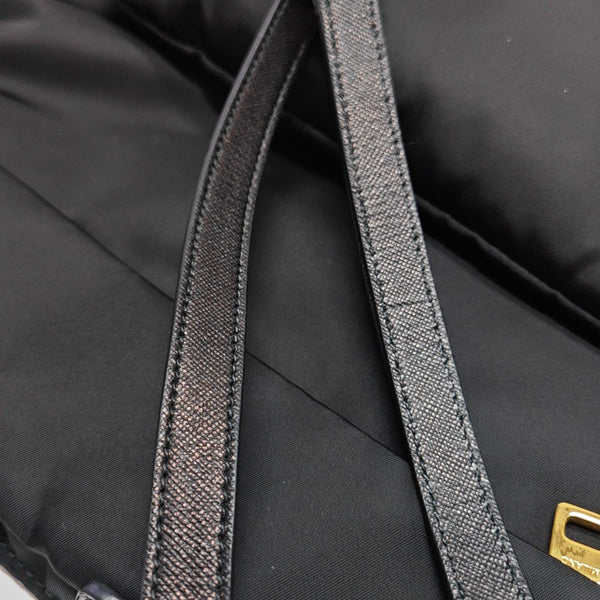 Nylon Shoulder Bag Black
