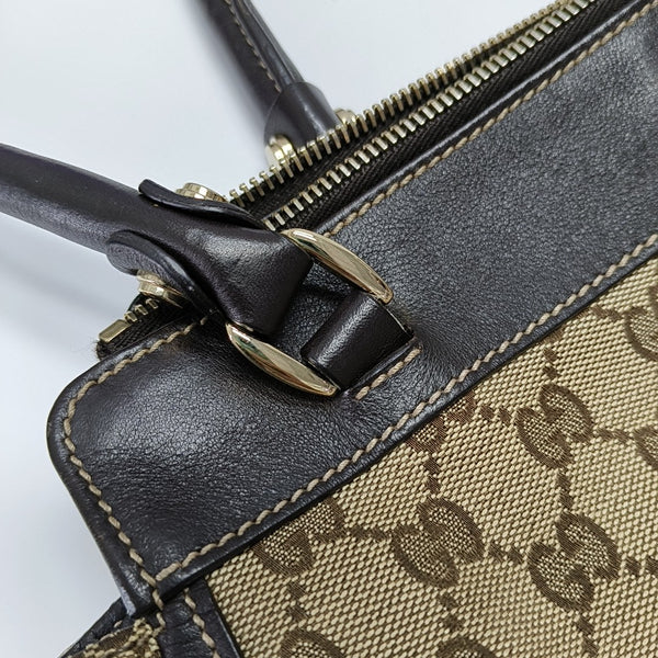 Abbey Monogram Canvas Beige
