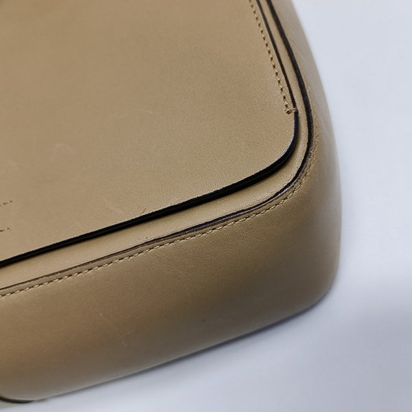 Calfskin Shoulder Bag Beige