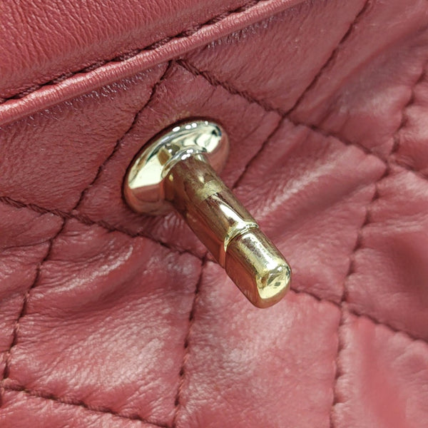 Quilted Calfskin Shoulder Bag Red