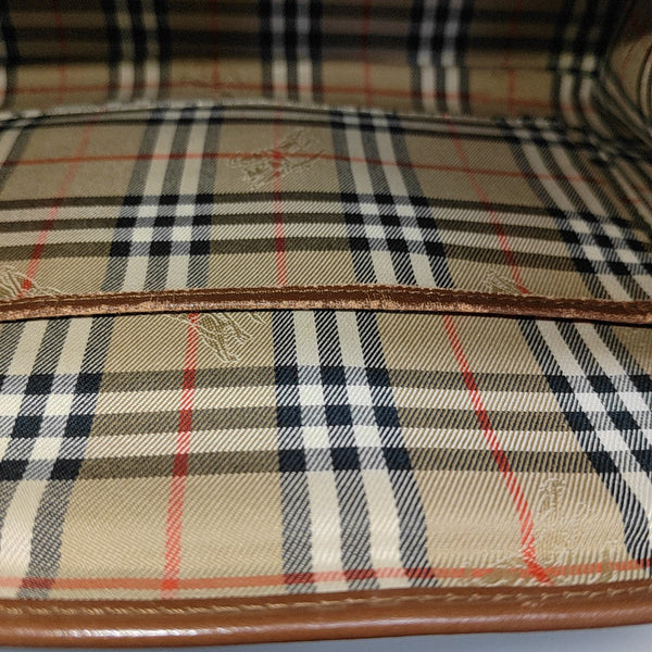 Calfskin Top Handle Bag Brown