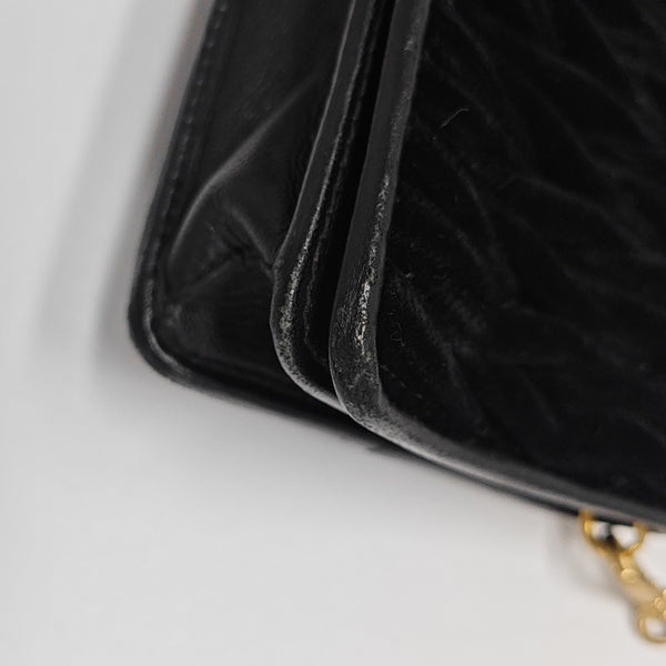 Matelassé Quilted Fabric Black