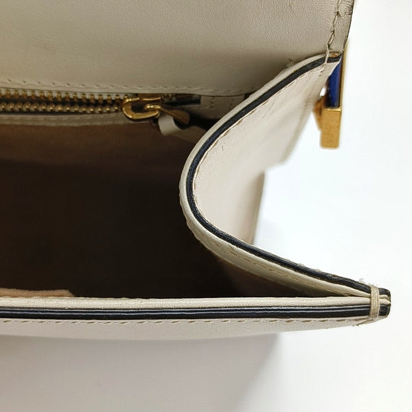 Authenticated pre-owned Sylvie Small Calfskin White - Shoulder Bag at Looply
