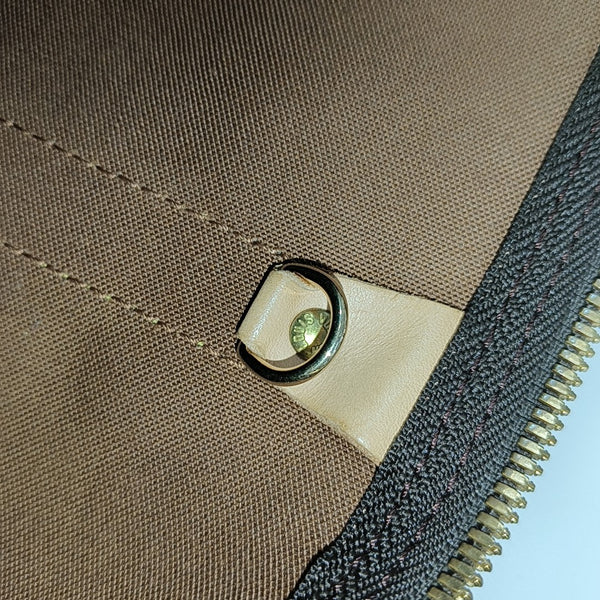 KEEPALL 45 Monogram Coated Canvas Brown