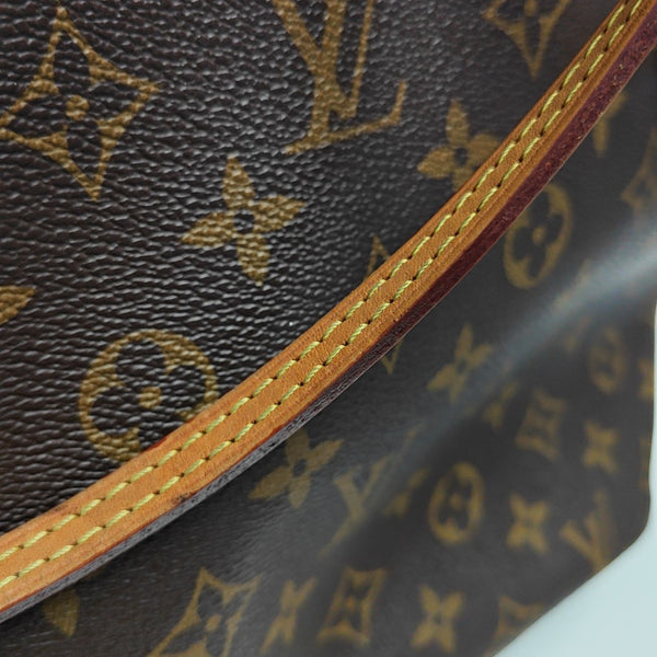 NEVERFULL MM Monogram Coated Canvas Brown