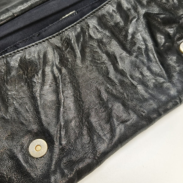 Calfskin Clutch Black