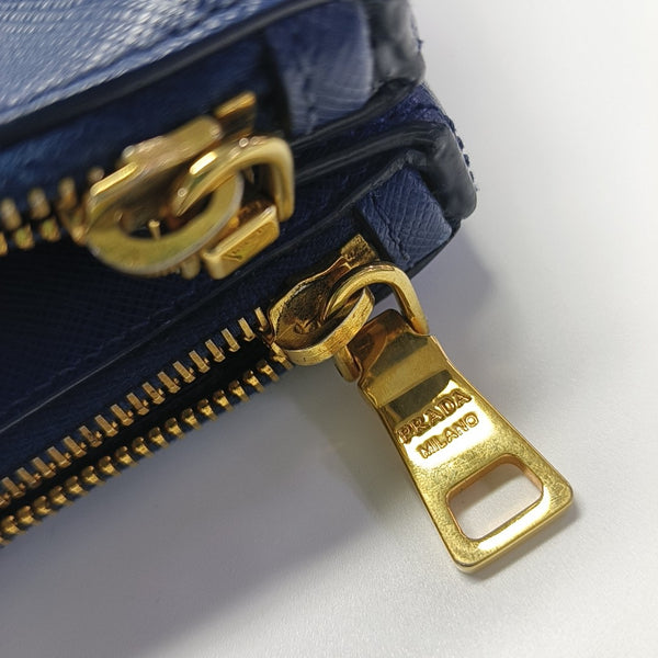 Galleria Large Saffiano Calfskin Blue