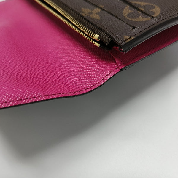 EMILIE Monogram Coated Canvas Brown Wallet