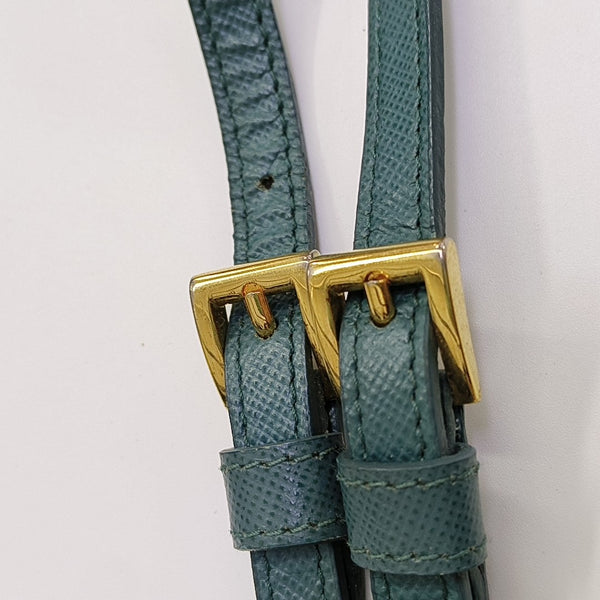 Saffiano Calfskin Shoulder Bag Green