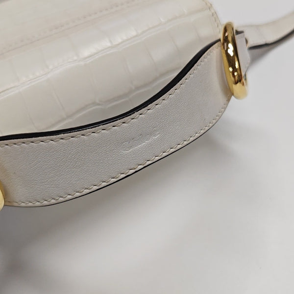 Chloé C Mini Calfskin White