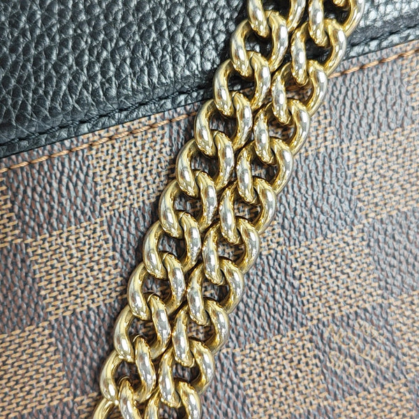 WIGHT Damier Ebene Coated Canvas Brown