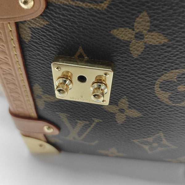 SIDE TRUNK MM Monogram Coated Canvas Brown