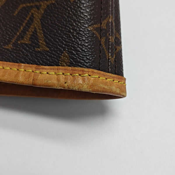NEVERFULL MM Monogram Coated Canvas Brown