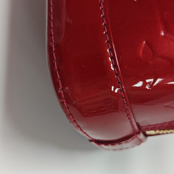ALMA BB Monogram Patent Leather Red