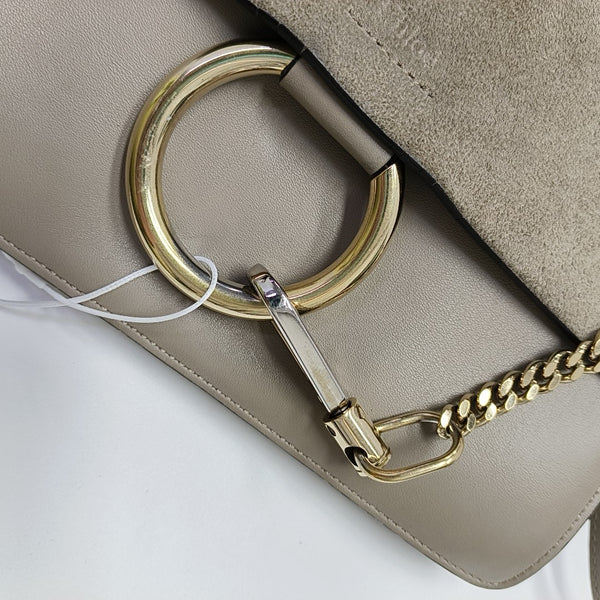 Faye Small Calfskin Gray