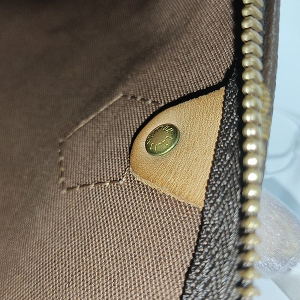 SPEEDY 30 Monogram Coated Canvas Brown