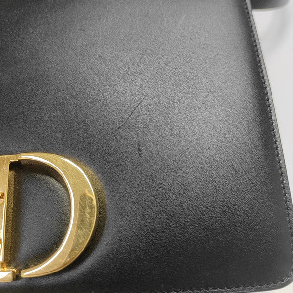 30 Montaigne Calfskin Black